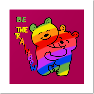 be the rainbow bears Posters and Art